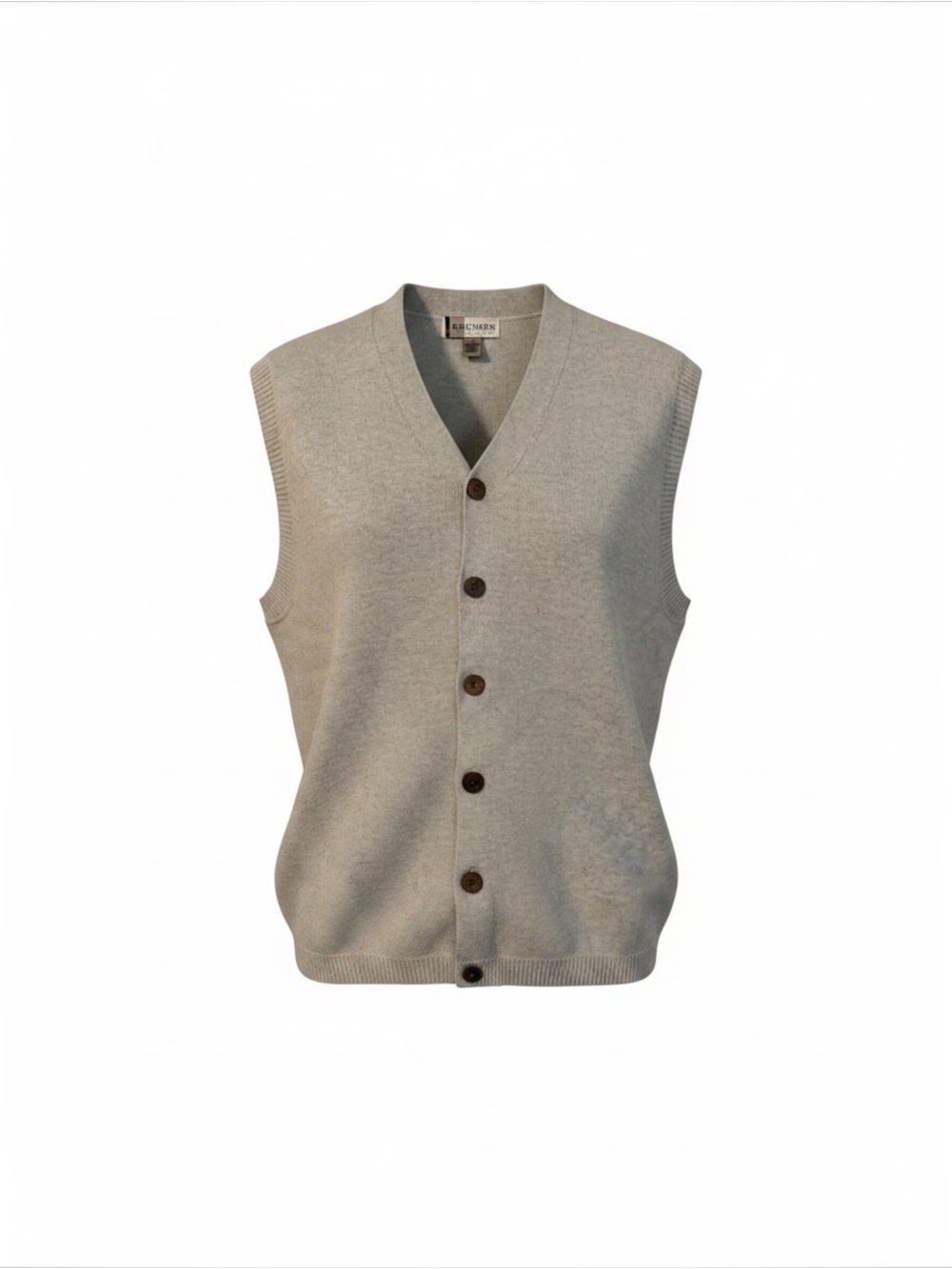 REUNION Menswear Cotton Button-Front Sweater Vest – Size Medium